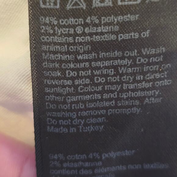 AllSaints Jeans Womens 30 Blue Grace Ankle Zip Mid Rise Ankle Skinny Urban Y2K - Picture 6 of 15